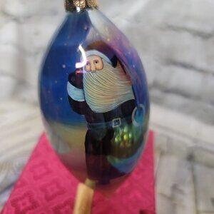 Ne' Qwa Art Celebrate The Season Of Joy Ornament Santa By Diana Card Boxed